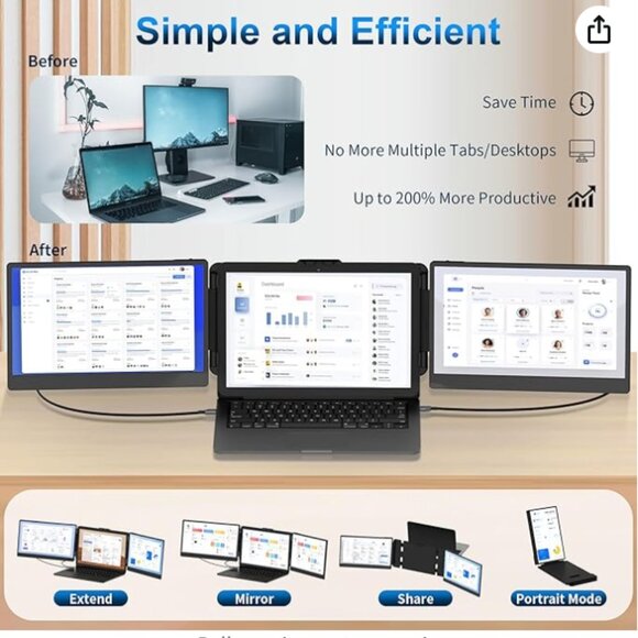 Triple laptop extender - Picture 4 of 6